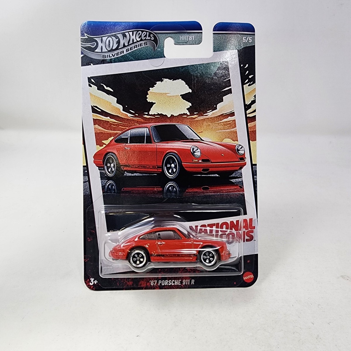 67 Porsche 911 R 5/5 * Bright Red 2025 Hot Wheels National Icons