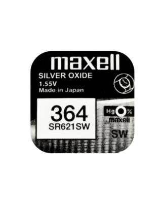 1 x Maxell 364 Uhrenbatterie SR60 AG1 SR621SW D364 1,55V RW320 280-34 602 1,55V