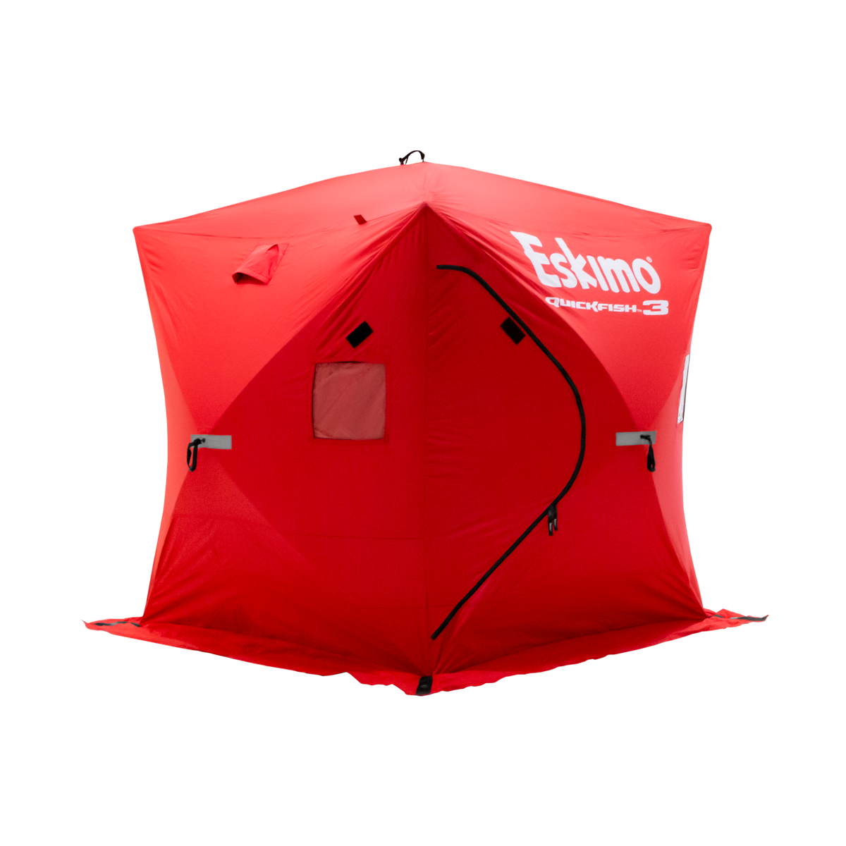 テント・タープ Eskimo Quickfish3 popup portable Red Eskimo QuickFish 3 Pop-Up Portable Hub-Style Ice Fishing Shelter
