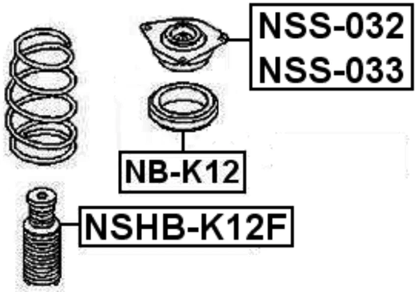 Soporte de amortiguador para Nissan Versa 2008 (EE. UU.) Foto 2 de 3