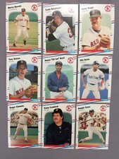 1988 Fleer Boston Red Sox Complete Team Set! Wade Boggs Roger Clemens ++