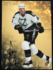Cory Cross Be A Player autograph Gold card 128, 1998 -99 NHL, Lightning