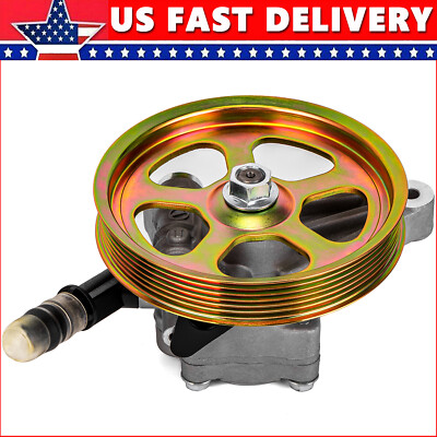 Power Steering Pump w/ Pulley for Honda Pilot 3.5L 2004-08 Acura TL 3.2L 3210CC