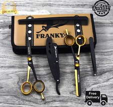 6" Professional Hair Cutting Japanese Scissors Thinning Barber Shears Set Kit