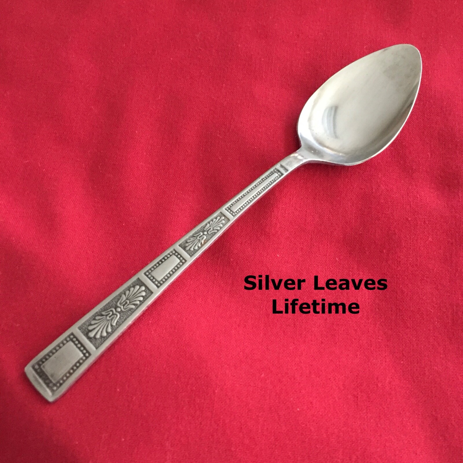 Lifetime SILVER LEAVES Teaspoon 6 1/8