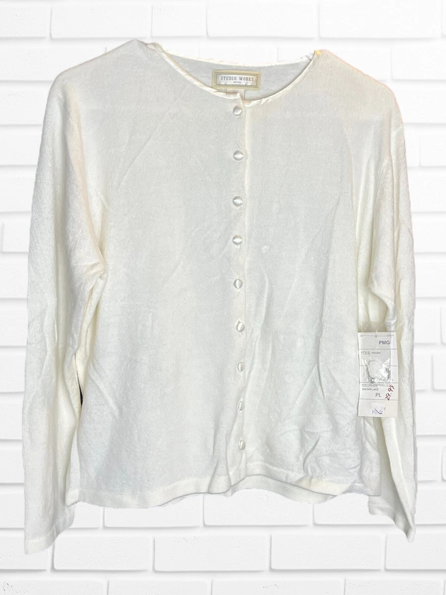 Petite white cardigan clearance sweater