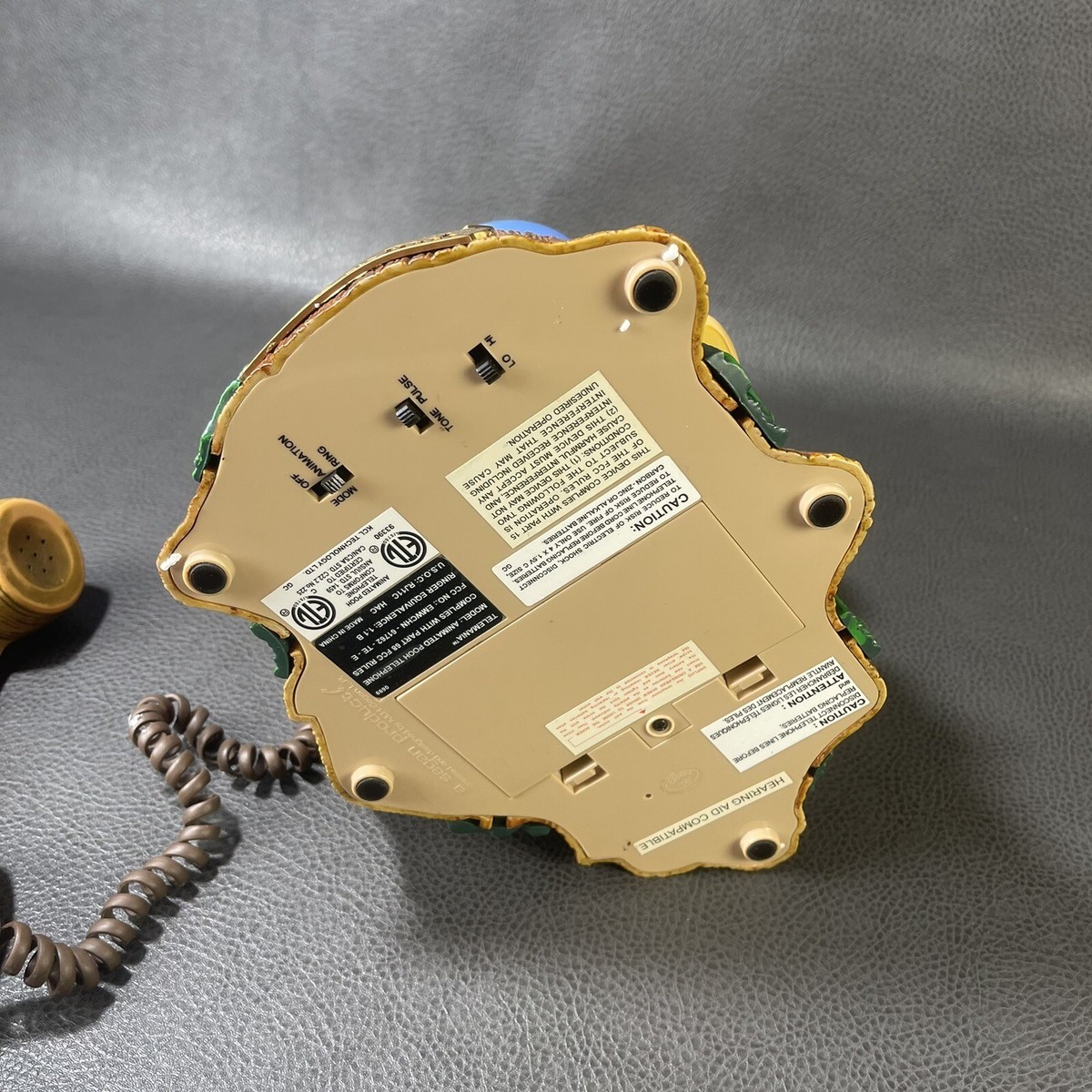 1990s美品 ビンテージディズニー プルート プッシュ式電話 おしゃべり稼働品 1990s美品 ビンテージディズニー プルート プッシュ式電話