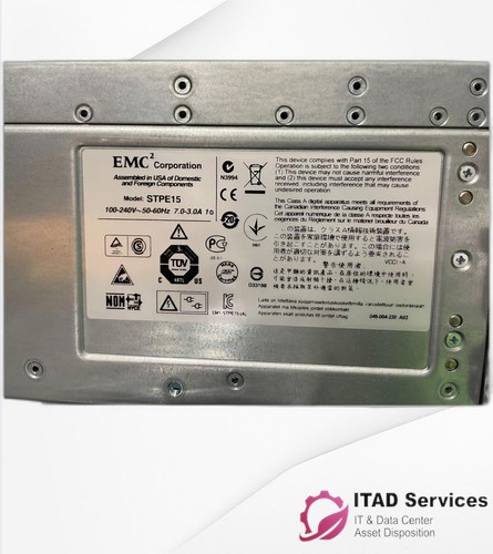 EMC STPE15 15-Bay Enclosure Storage Array w/300GB x6 200GB SSD x1 - TESTED - Photo 2/7