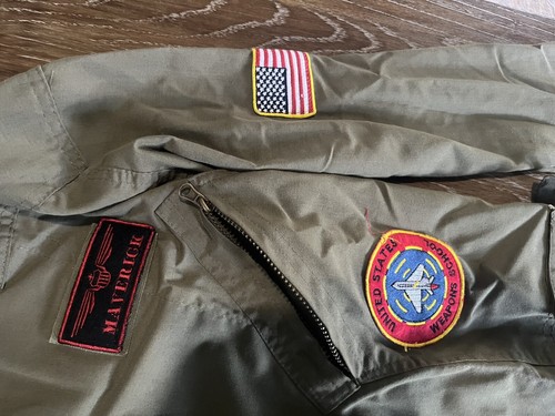 Top Gun Maverick Leg Avenue Flight Suit Jumpsuit + Glasses & Dog Tags SZ 34-36 - Picture 9 of 22