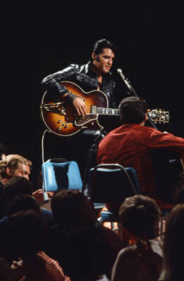 Elvis Presley during Special on Elvis '68 Comeback 1960s TV Photo 17