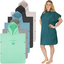 Badeponcho Unisex Strand-Handtuch Badetuch mit Umkleidefunktion aus Mikrofaser