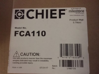 Chief FCA110 Fusion Cat5/Surge/CPU Adaptor (NEW)