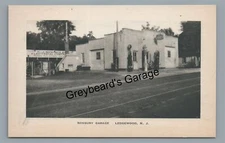 Roxbury Garage Gas Station Roadside LEDGEWOOD NJ New Jersey Vintage Postcard