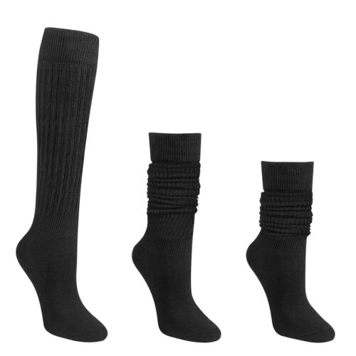 Women's Soft Slouch Knit Socks Cotton Warm Slouchy Sock Scrunch Sock Long Sock - Picture 17 of 35