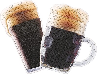 Luckies Of London Beer Puzzle, Stout, Black, Tin 15 x 6.6cm NEW!!!!