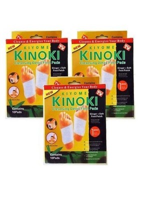 Buy 3 Get 4 KIYOME KINOKI Adhesive Body & Foot Patch to Detox 4x10=40 Foot Pad