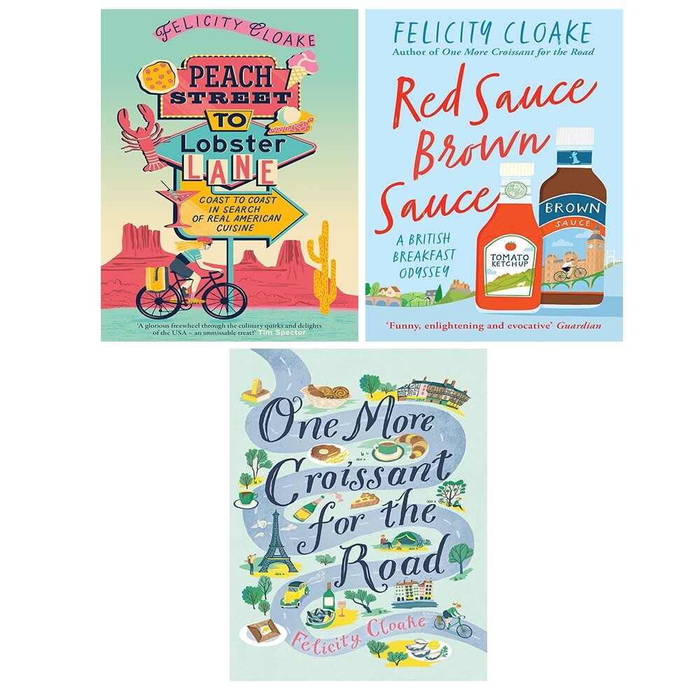 Felicity Cloake Collection 3 Books Set Peach Street to Lobster Lane, Red Sauce