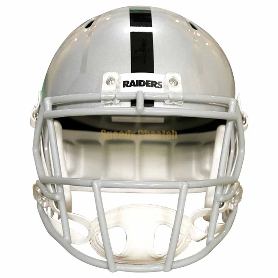 Casco de fútbol americano réplica tamaño completo Las Vegas Raiders Riddell Speed Foto 2 de 4