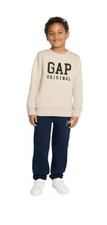 GAP Boy's Toddler 2-Piece Long Sleeve Jogger Pant Fleece Set Size 18 Months