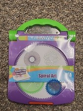 Purple Green Spiral Art Craft Set Spirograph