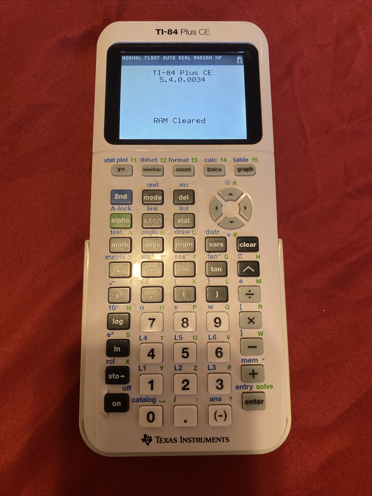 Texas Instruments TI84 PLUS CE Graphing Calculator White *CABLE