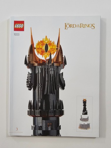 LEGO ICONS 10333 The Lord of the Rings: Barad-Dur Instruction Booklets Complete - Picture 4 of 5