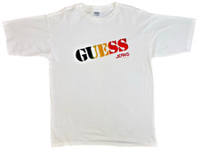 Vintage Guess Jeans George Marciano White Single Stitch SS T Shirt USA  OSFA