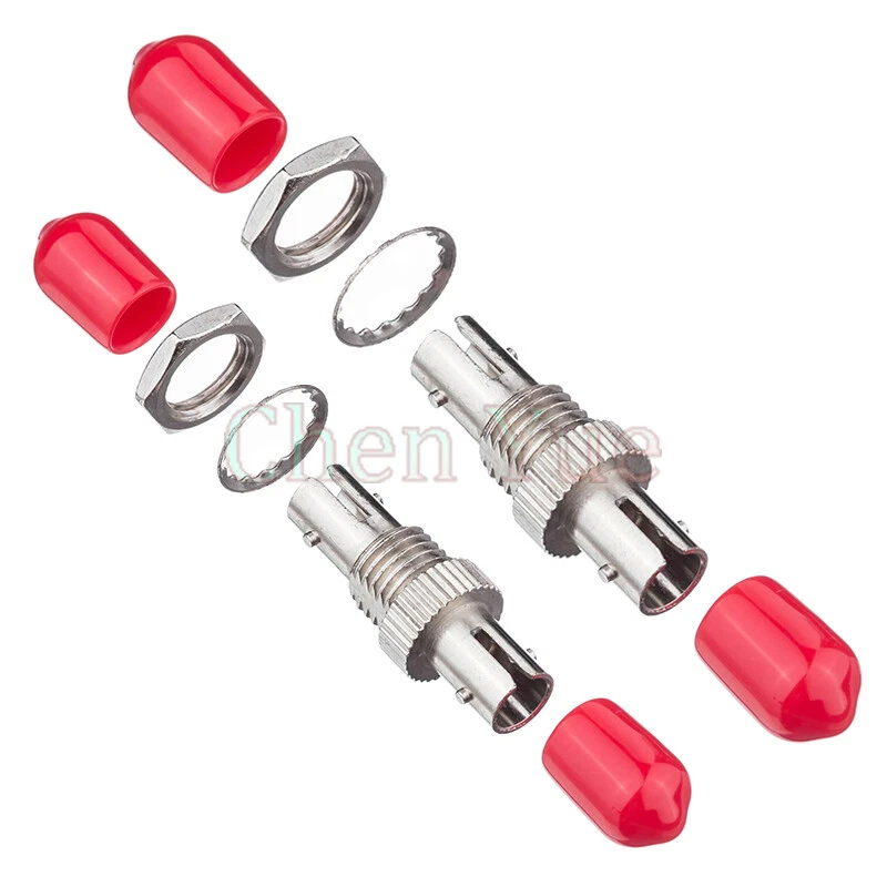 50pcs ST Simplex mode Fiber Optic Adapter Optical Fiber Coupler ST Fiber Flange - Image 4 of 4