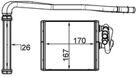 Mahle WäRmetauscher Innenraumheizung AH 197 000S FüR Ford Fiesta 6 CB1 CCN Van