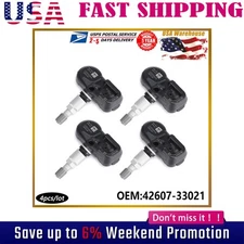 4PCS OEM TPMS 42607-33021 PMV-107J For Toyota Lexus ES350 Tire Pressure Sensor