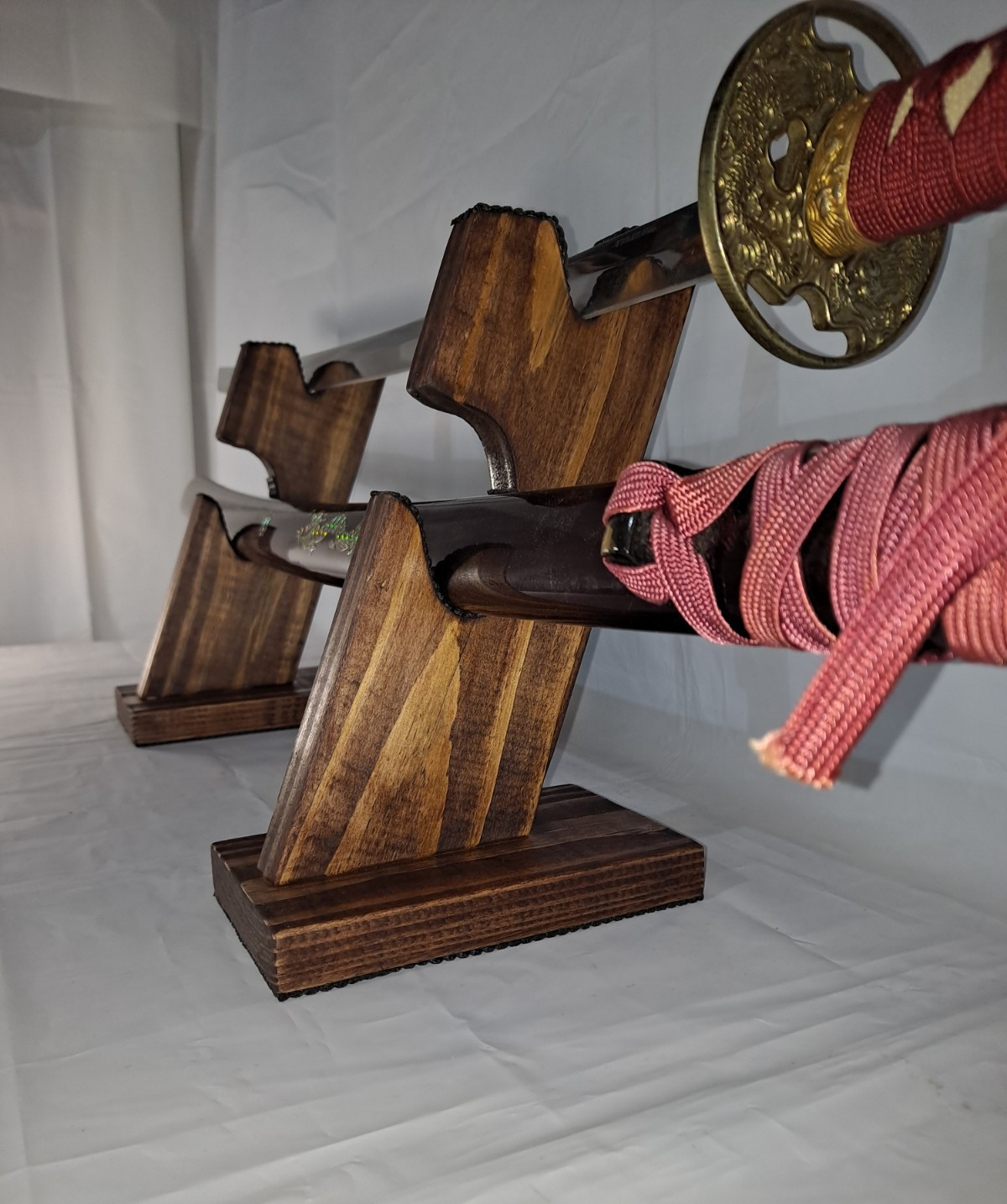 Display Stand/Rack (only) for 1 Sword & Scabbard Tabletop 2pc Katana/Dagger/Dojo