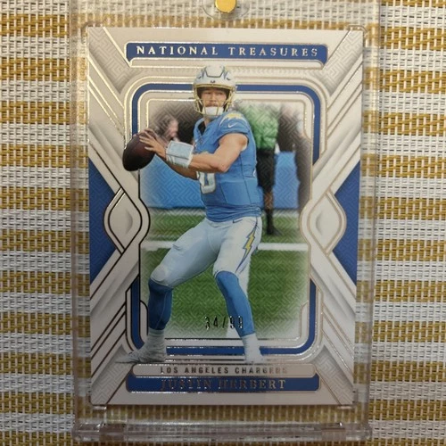 JUSTIN HERBERT 34/99 SP 2024 NATIONAL TREASURES #35. Fresh! See Photos