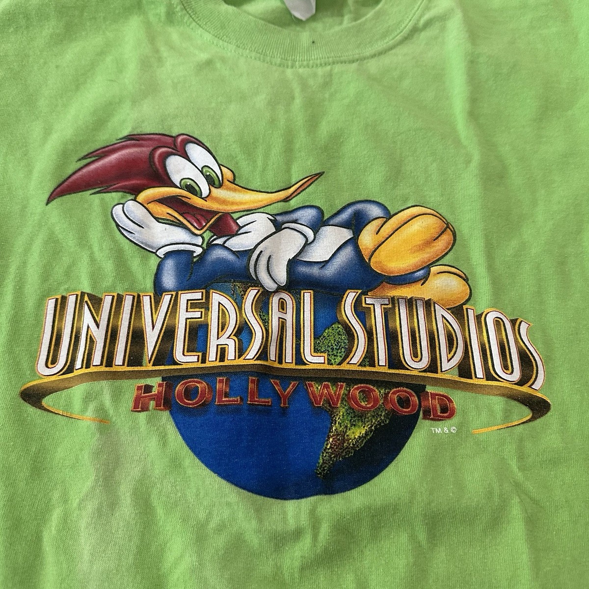 Vintage 90s Universal Studios Woody Wood Pecker T-Shirt Sz S?Cartoon Made In USA View 2