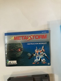 Metal Storm (Nintendo Entertainment System) Cart Manual + Dust Sleeve Tested NES
