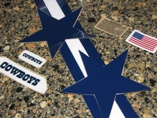 DALLAS Vintage Navy Star Football Helmet Decal Set FULL Size 3M 20MIL