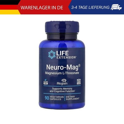 Life Extension, Neuro-Mag , Magnesium-L-Threonate, Magnesium-L-Threonat, 90 pfla