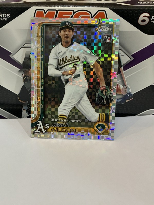 2025 Topps Chrome Update Series - Rookie Debut Jacob Wilson X-Fractor Rookie