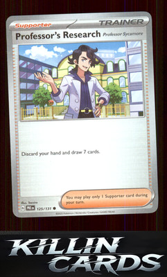 Professor's Research [Professor Sycamore] 125/131 Pokemon Common SV: Prismatic E