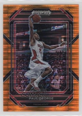 2023-24 Panini Prizm Draft Picks Orange Pulsar Prizm 31/49 Paul George #58 0b4t