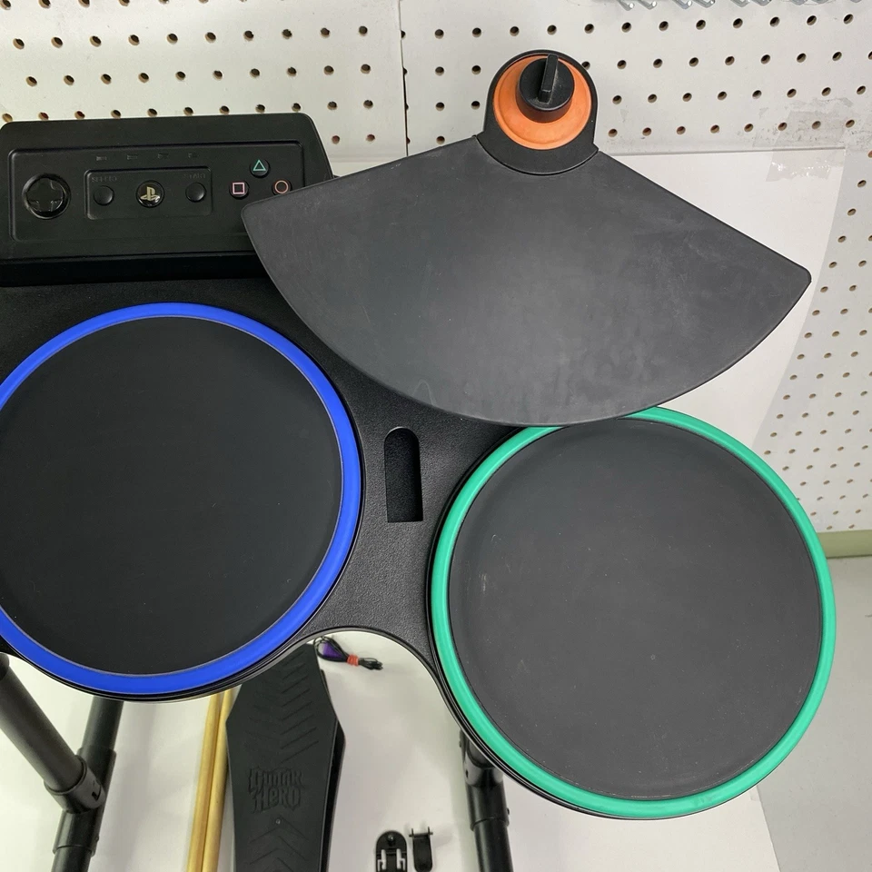 Guitar Hero Redoctane Sony PS3 wireless drum set 95481.805 With Pedal No Dungle - Image 3 of 4