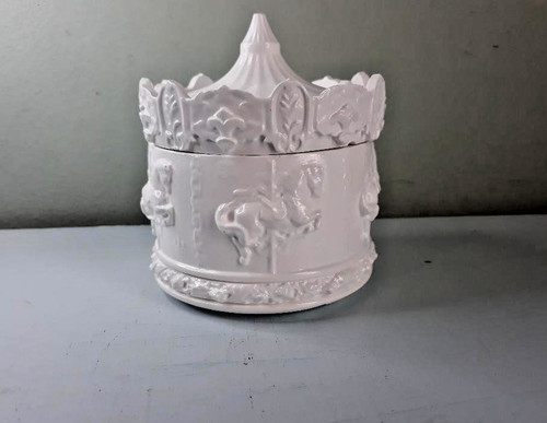 Trinket Carousel Jewelry Box Handmade Resin Jewelry Box