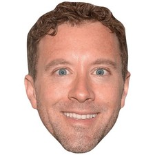 Thomas Joseph Thyne Smile Celebrity Mask, Flat Card Face, Fancy Dress Mask