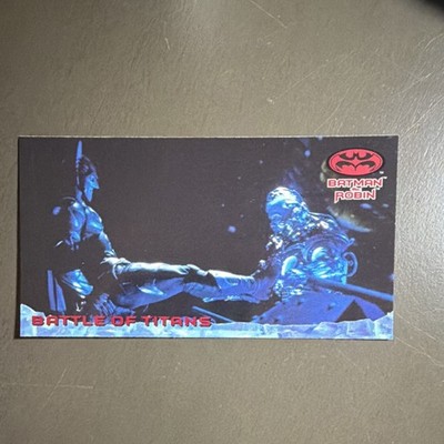 Topps Batman & Robin Widevision Trading Card #3 Battle of Titans Plot Point