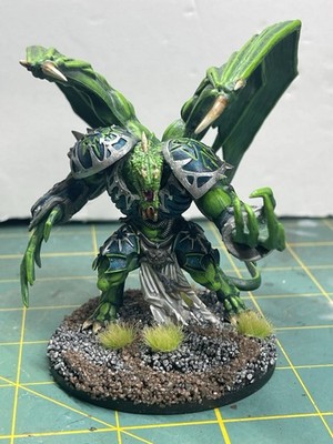 Warhammer 40K - Chaos Deamon Prince - Pro Painted - Kit-Bashed -1B