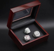 Set of 3 Playoff Rings Jonathan Toews Chicago Blackhawks In Wood Box