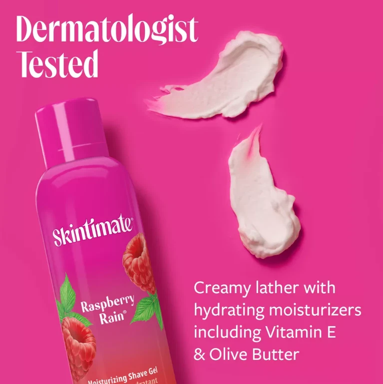 Skintimate Signature Scents Raspberry Rain Women's Shave Gel 7oz or 2.75oz - Image 4 of 4