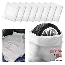 8PCS Extra-Large Tire Covers Tear-Resistant LDPE Plastic Bags for Storage