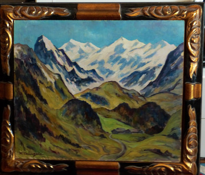 Franz Gingele (1898 1968)  Expressive Berglandschaft