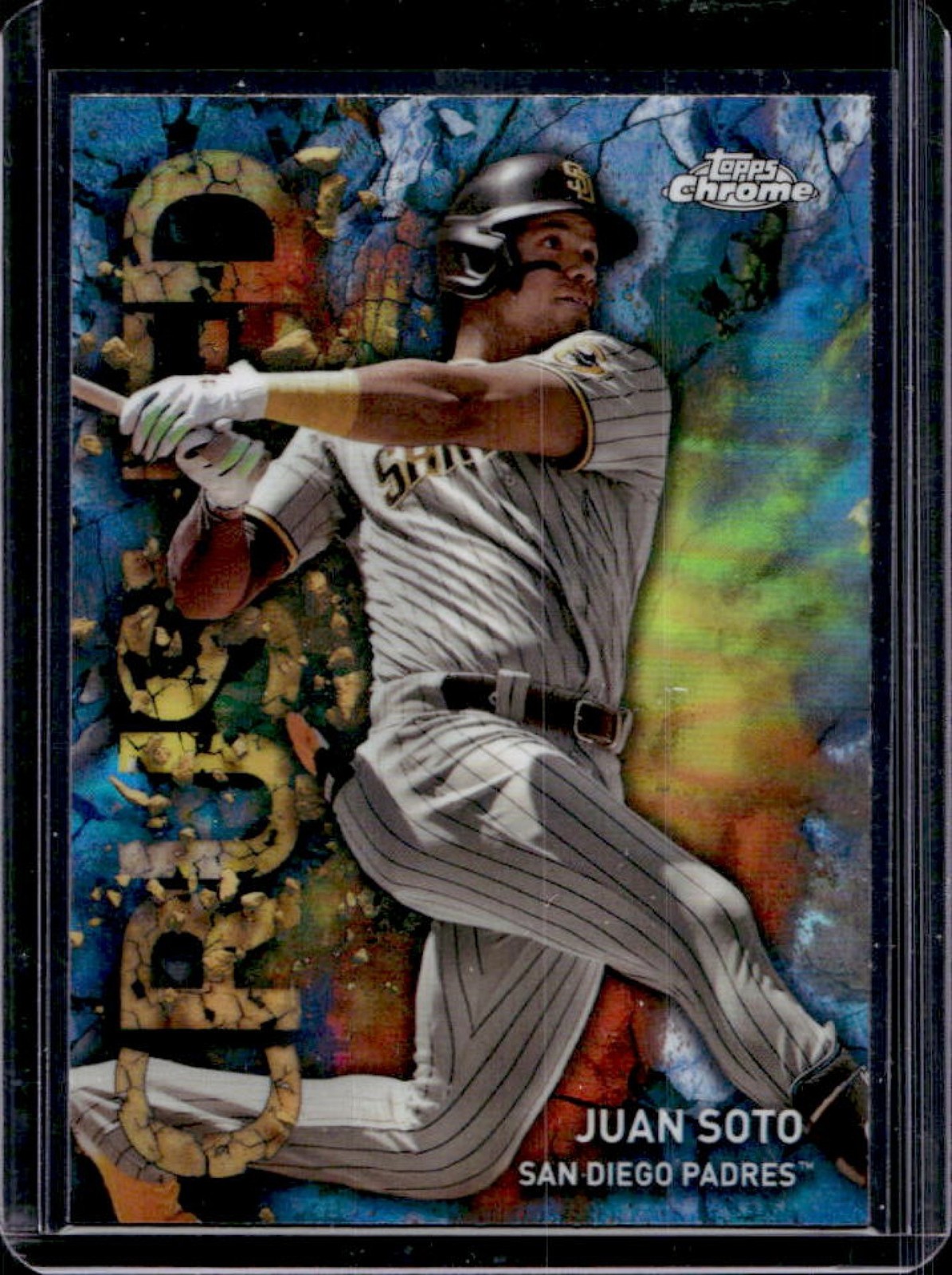 2023 Topps Chrome Update Juan Soto Crushed #C-18 Padres