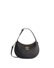 Alviero Martini Prima Classe - Borsa a spalla mezzaluna in tessuto saffiano Moon